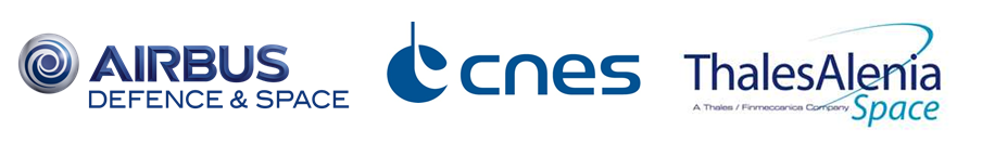 Logos Airbus Defence & Space, CNES, Thales Alenia Space