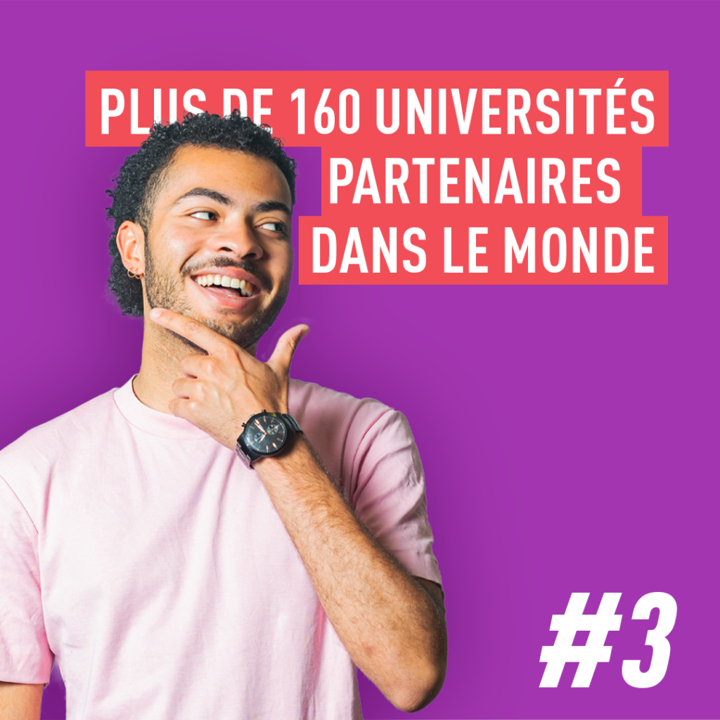160 universités partenaires