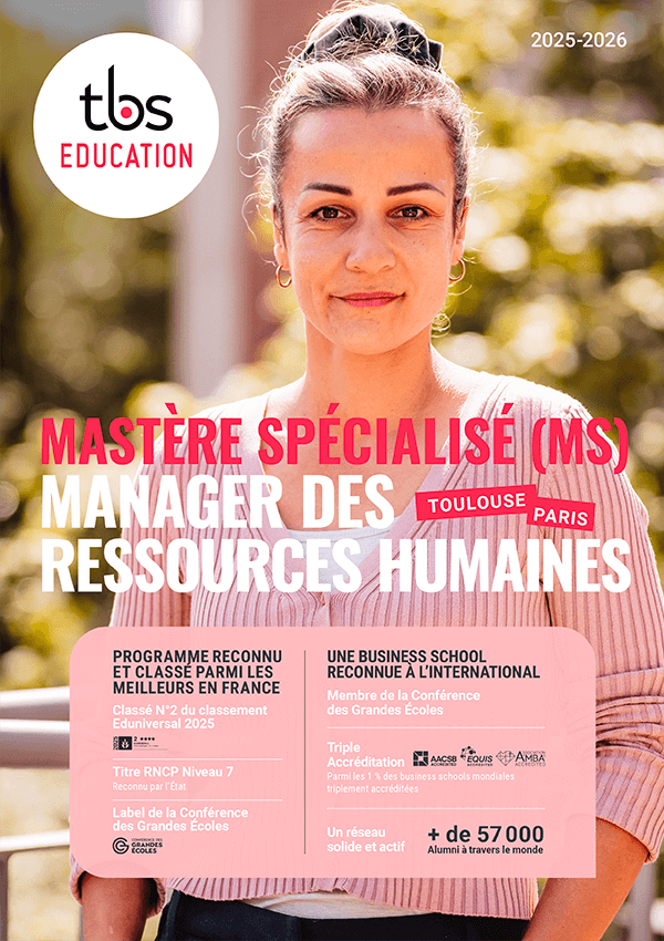 tbs education plaquette ms manager des ressources humaines 2025 2026