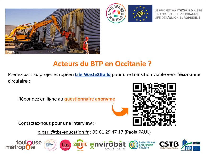 questionnaire btp life waste2build