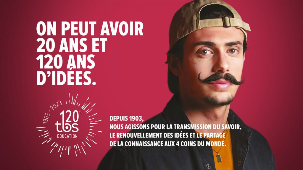 tbs education 120 ans affiche lucas