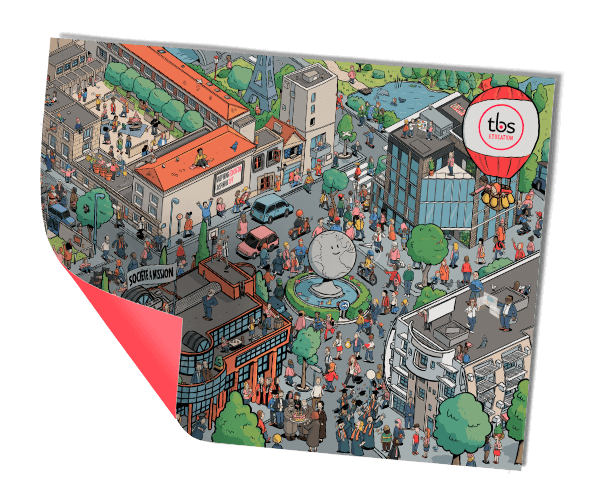 carte de voeux papier mockup
