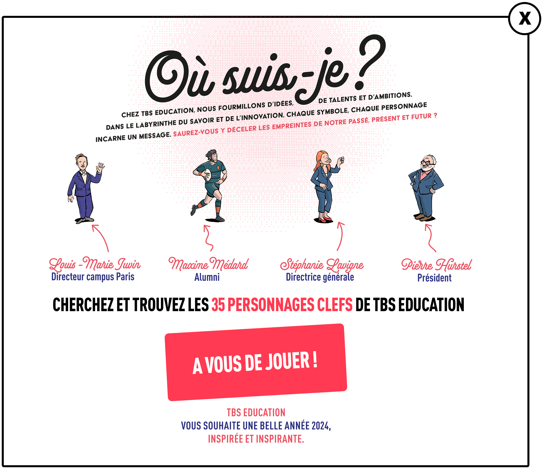 carte voeux 2024 ou suis je charlie popin